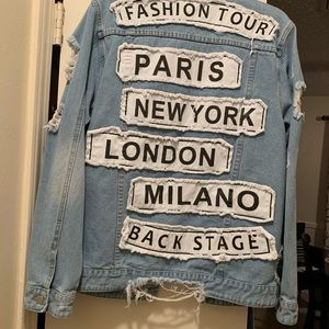 Oversized jean jacket